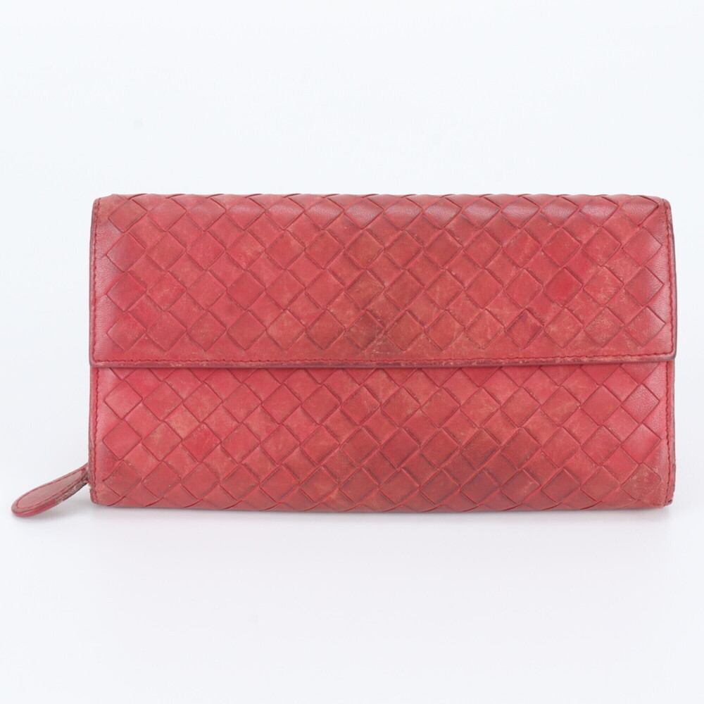 Bottega Veneta Intrecciato Woven Leather Long Wallet for Women